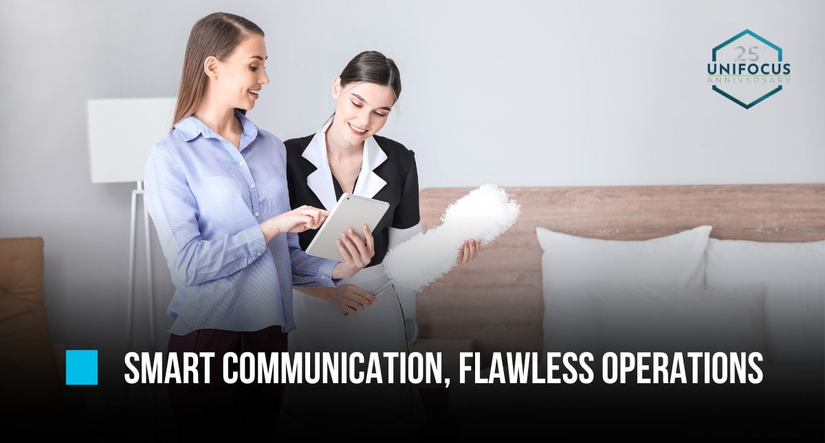 Staff communication, productivity, hotel efficiency, hotel operations