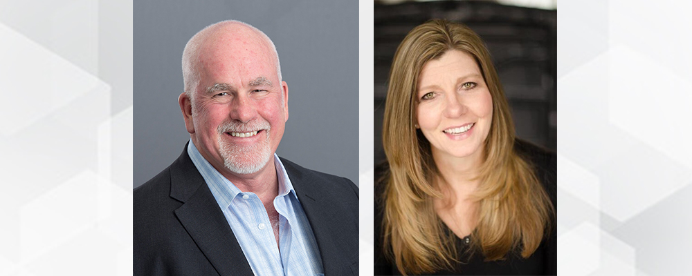 Headshots of Brett S. Kilpatrick, Chief Revenue Officer and Denise Senter, Chief Marketing Officer