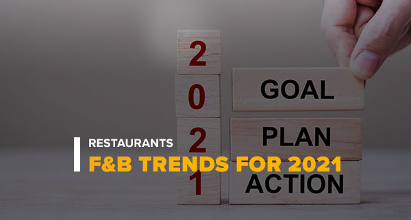 2021 Goal Plan Action With Text Restaurants F&B Trends for 2021